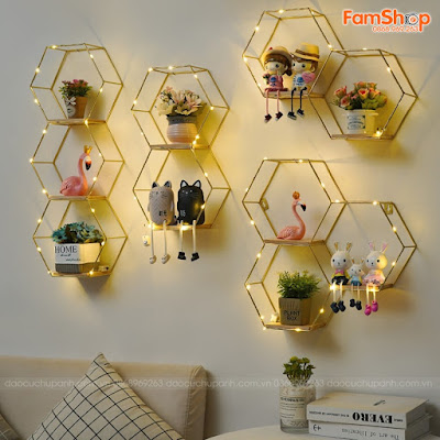 Kệ treo hình tổ ong