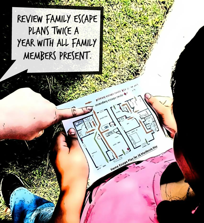 Review escape plans with family members at least twice a year. #ReadyLA helps provide L.A. Country residents with disaster preparedness tips, techniques, tools, and up to the minute information during disaster events. www.readyla.org #sponsored