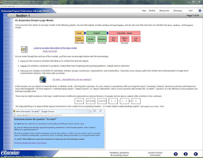 Logic Model explanation