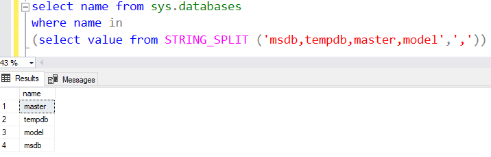 STRING SPLIT Function SQL Server 5