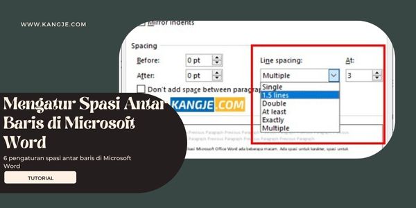 Cara Mengatur Spasi Di Microsoft Word : Spasi Antar Baris