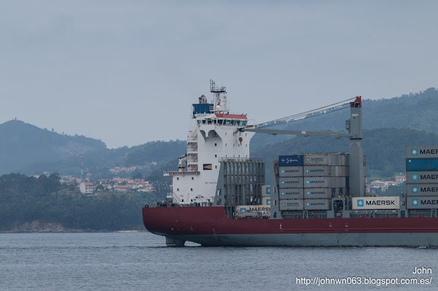 gluecksburg, container ship, puerto de Vigo