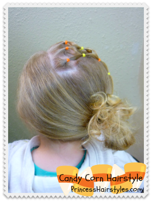 Candy Corn Fall Hairstyle Tutorial