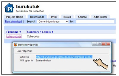 Cara Upload Javascript menggunakan Google Code