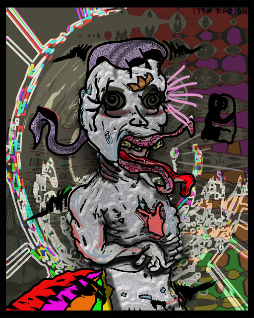 weird ass zombie digitial art