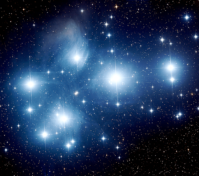 M45 - The Pleiades imaged at LRGB 600 sec, 2x2 bin on ATEO-1 by Insight Observatory.