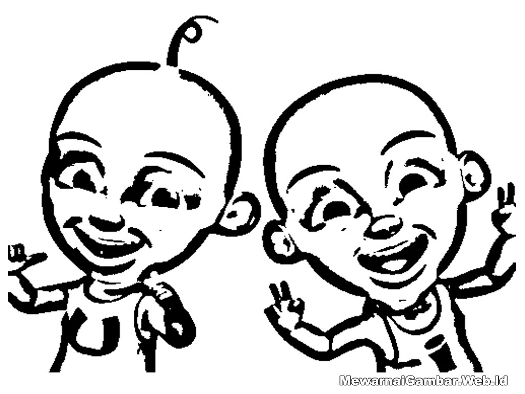 Upin Dan Ipin Dan Kawankawan - Free Colouring Pages