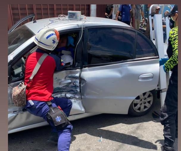 TRES LESIONADOS FUE EL SALDO DE UN CHOQUE OCURRIDO EN LA CARRERA 15 CON CALLE 48 DE BARQUISIMETO