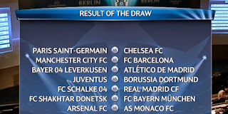 Le tableau du tirage 8e Ligue des Champions