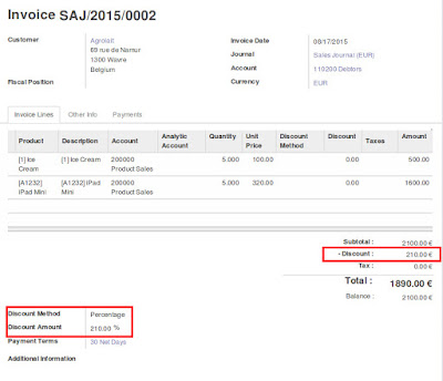 Devintelle (Odoo Expert) How to give discount on the total of a Sales order and Invoice in Odoo