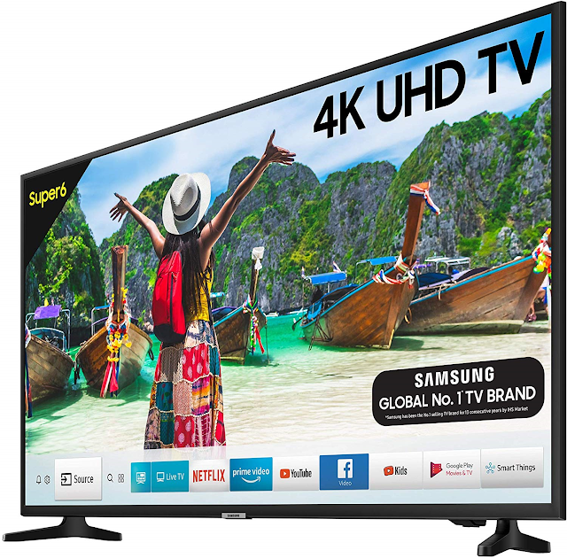 Samsung 138 cm 55 Inches Super 6 Series 4K UHD LED Smart TV UA55NU6100 Black 2019 model