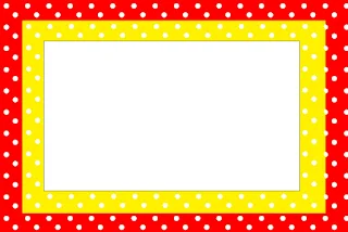 Red Flowers in Yellow, Free Printable Invitations, Labels or Cards.