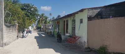 Dhigurah pueblo, Islas Maldivas.