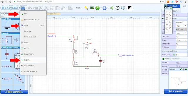 EasyEDA Design circuit