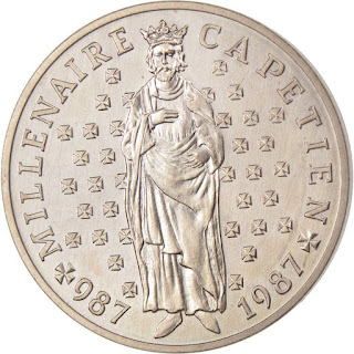 French Coins 10 Francs King Hugh Capet