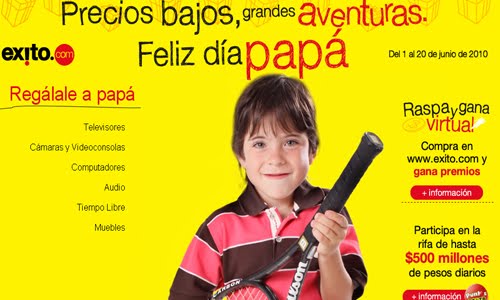 Feliz día papá kid website design