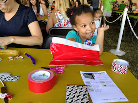 Creating at the Avon Duck Tape Festival