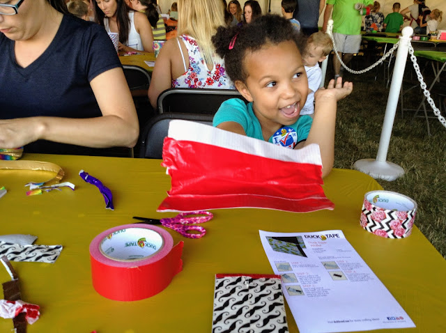 Creating at the Avon Duck Tape Festival