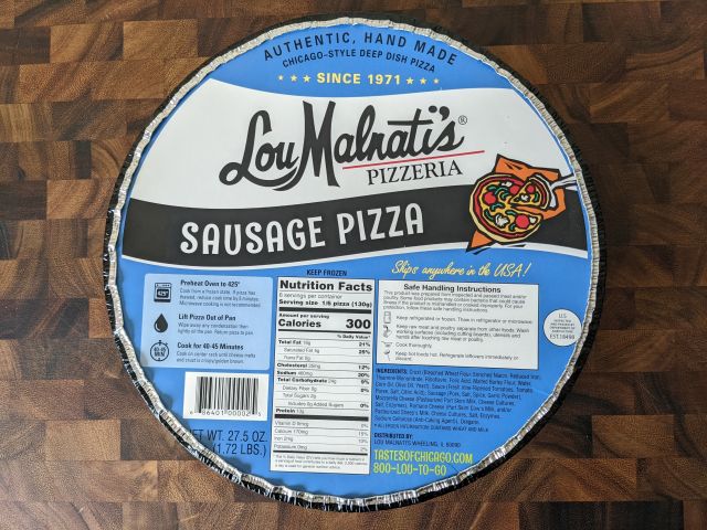 Review: Lou Malnati's - Sausage Deep Dish Pizza