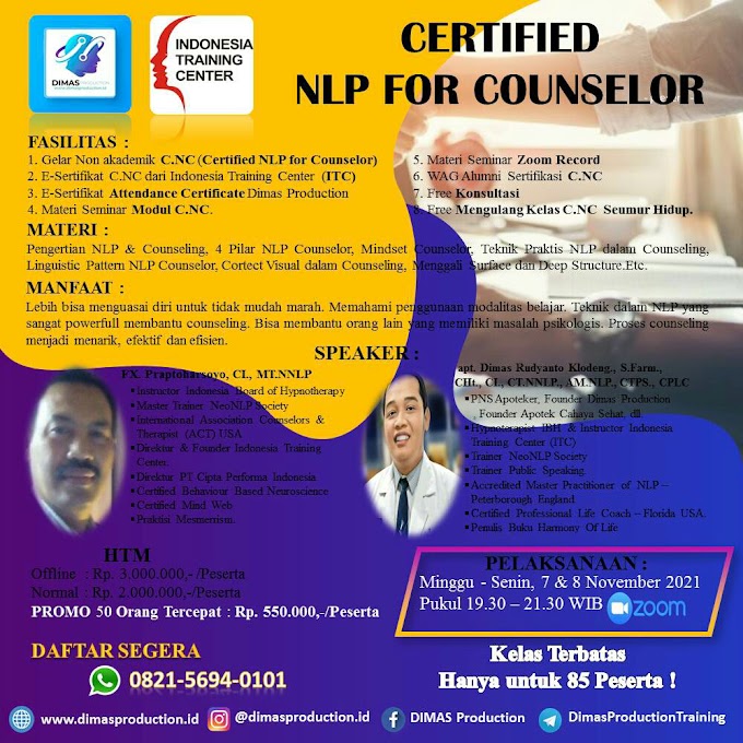 Certified NLP for Counselor