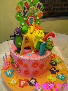 Barney Birthday Cake on Jcakehomemade  Barney And Friends Theme Birthday Cake  4