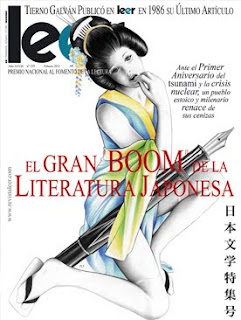 revsita LEER, portada, reseña, Los Meagrada, Gracia Iglesias, Literatura japonesa, Álvaro Fierro, Susana Rosique, editorial Bornova, Ballena de Cuentos, Los Meagrada