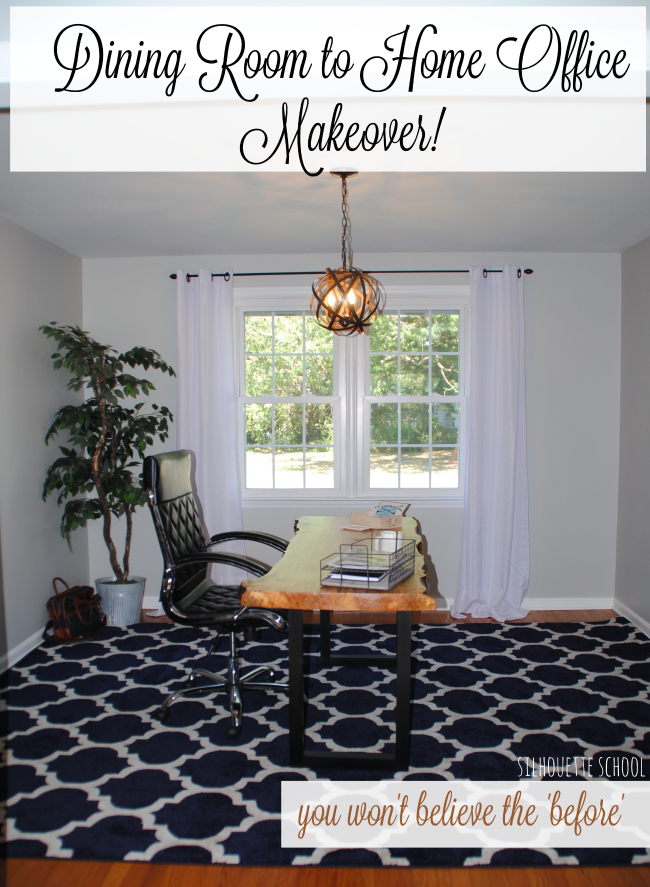 Dining room to home office makeover reveal wayfair 