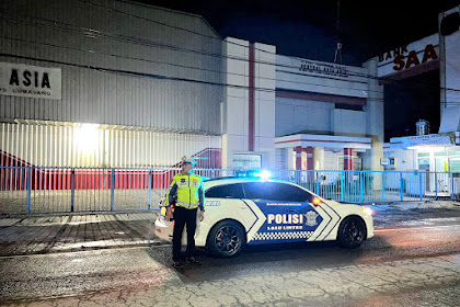 Satlantas Polres Lumajang Patroli Malam Cegah Balap Liar Saat Natal dan Tahun Baru