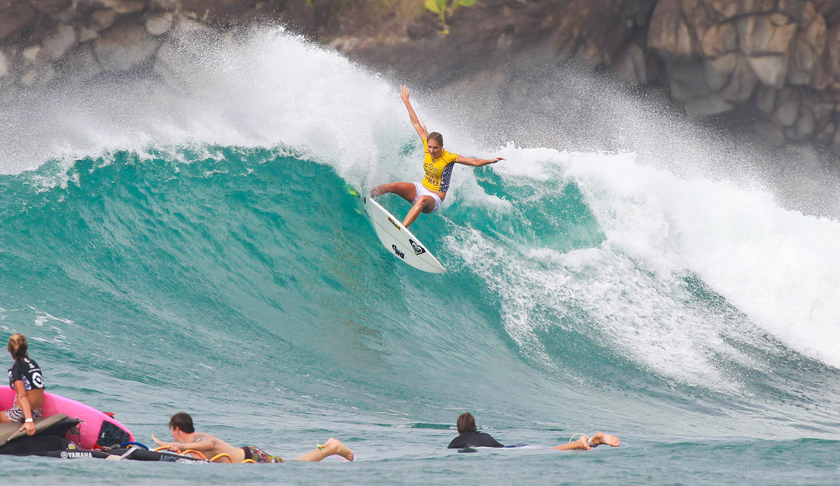 Stephanie Gilmore at Honolua Bay