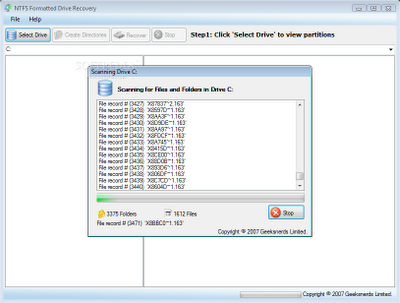 NTFS Formated Drive Recovery | hard disk drive recovery software free