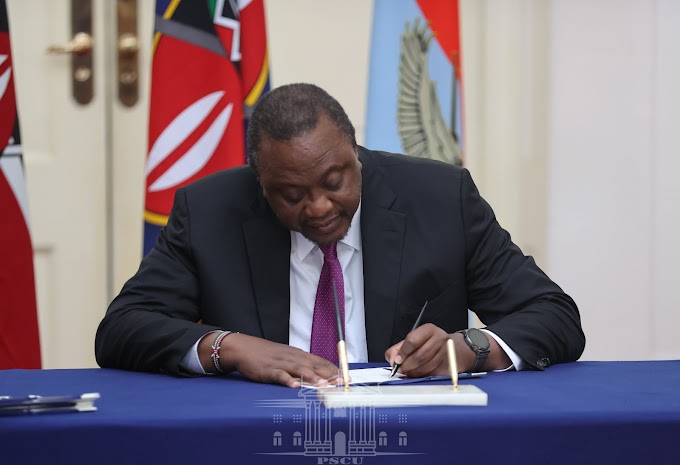 President Kenyatta signs into Law the  Military Veterans Bill, 2022