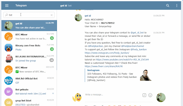 Bot Telegram Cara Buat Robot telegram, send, Update, Delete