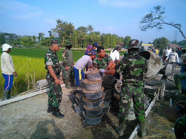 Pawas Kodim Klaten Selalu Cek Ke Lokasi TMMD Reg 105