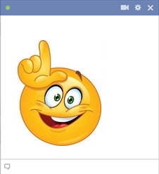 Facebook Smiley Gesturing Loser With Fingers