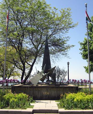 Photo of the memorial to Hungarian Freedom Fighters located on the waterfront in Toronto