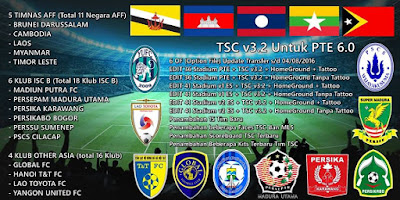 PES 2016 TSC v3.2 for PTE 6.0 By iPatch Team - Released 10/08/2016