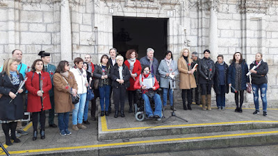 Las concejalas de Ciudadanos participaron en el acto contra la Violencia de Género en Ponferrada (León)