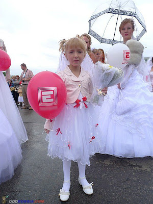 The parade of brides in kursk