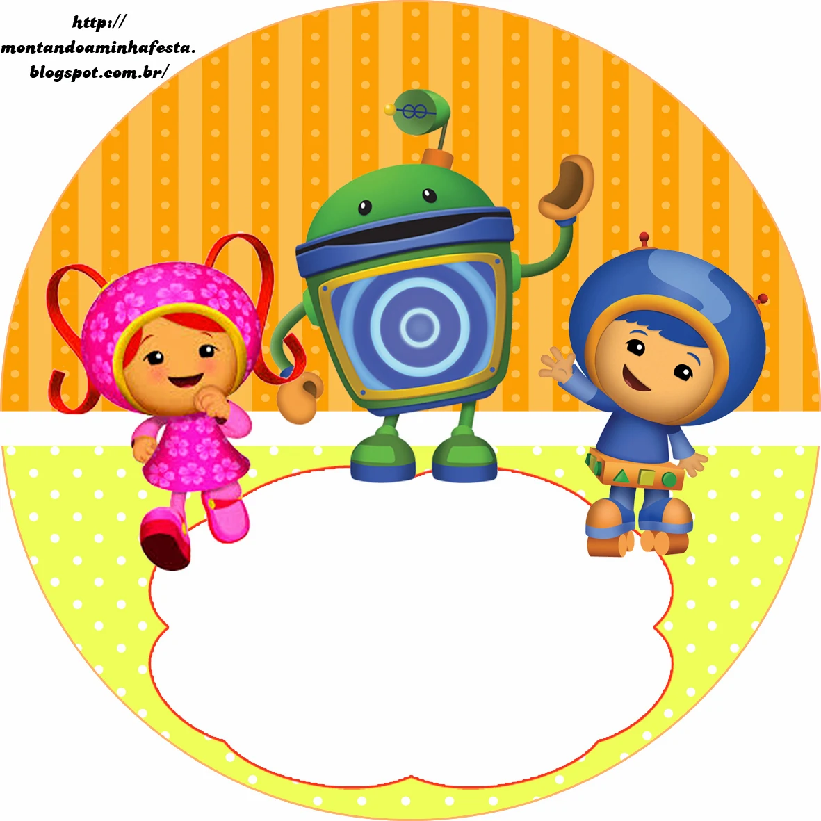 Umizoomi Free Printable Toppers.