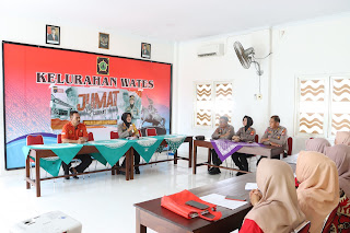 Jumat Curhat Bersama Kader Kesehatan Kelurahan Wates Kapolres Kulonprogo Sampaikan Program Ibu Memanggil