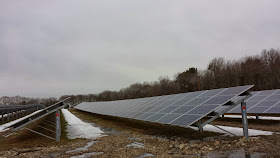 the solar farm at Mount St Mary's earlier this year