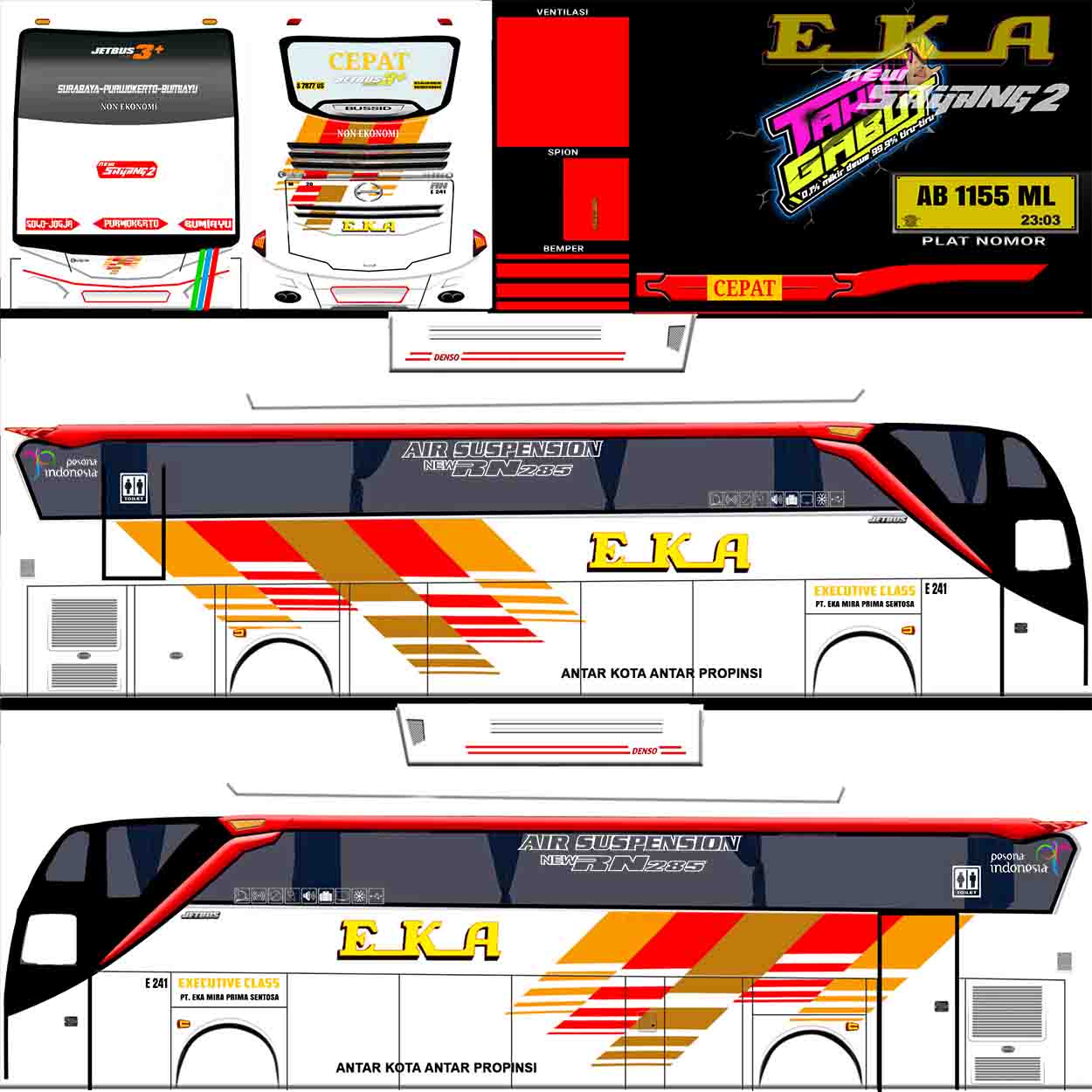 template bussid eka