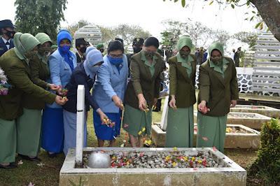 Lanud Supadio Turut Laksanakan Ziarah, Jelang Peringatan HUT Ke-76 TNI