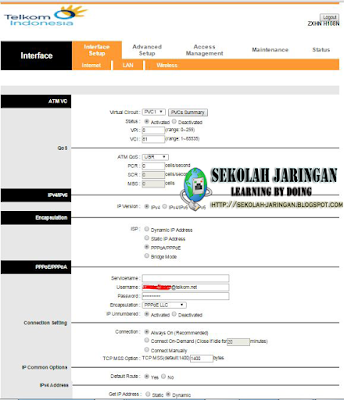 Tutorial Setting Modem Telkom (Indihome / Speedy