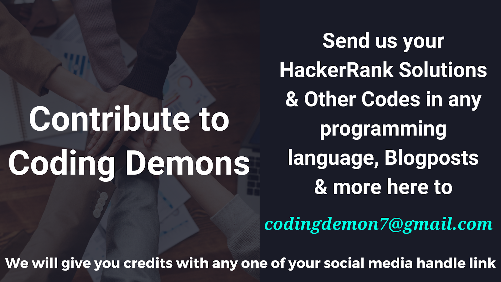 Contribute to Coding Demons
