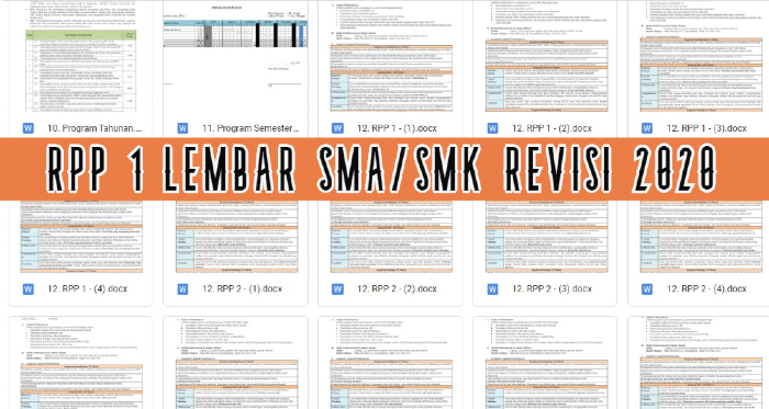 Format Rpp  1 Lembar Smk Tkj RPP  GURU