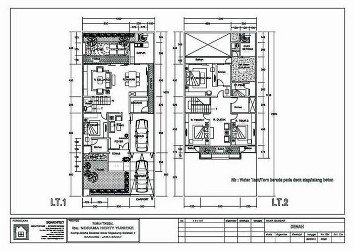 denah rumah mewah 2 lantai yg terbaru