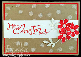 Make your own Chritsmas Cards this year - this one uses Stampin' Up! supplies which you can get here