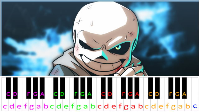 But He Refused To Give Up (Undertale: Last Breath) Easy Version Piano / Keyboard Easy Letter Notes for Beginners