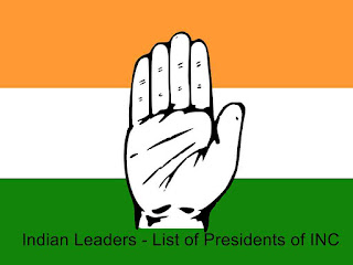 List of Presidents of INC – Indian Leaders 